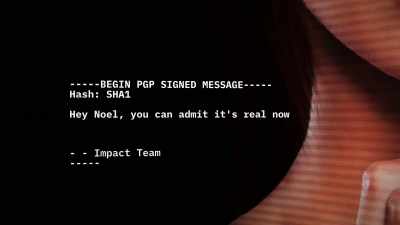 ANCHOR: A third message was
received this past Thursday, - The Ashley Madison Affair