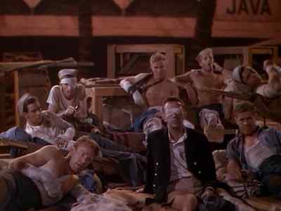 Anchors aweigh.
There goes America. - The Story of Dr. Wassell