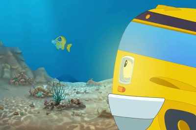 -And a coral reef.
-[sips] - The Magic School Bus Rides Again