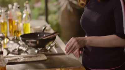 And a final
sprinkling of chives. - Nigella: At My Table