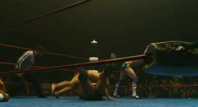 And a huge
flying cross body
knocks down Brody. - The Iron Claw