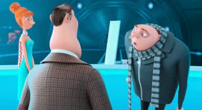 I'm a father now And a legitimate businessmanI am developing a line of delicious jams and jelliesJams and jelliesOh attitude That's rightSo thanks but no thanksAnd here's a tip Instead of taeing people and kidnapping themmaybe you should just give them a - Despicable Me 2