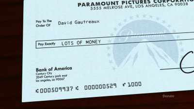 And a very large check, - The Center Seat: 55 Years of Star Trek