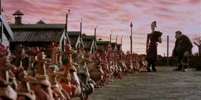 -And she absolutely hated chickens.
-[hens gasp] - Chicken Run: Dawn of the Nugget