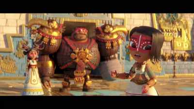 And according to the ancient scrolls,
the Little Eagle shall lead them. - Maya and the Three