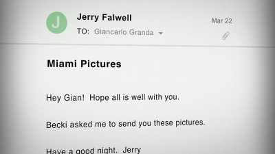 And it actually came from Jerry. - God Forbid