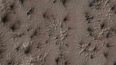 And that aftermath of that explosion
are these dark streaks - Mars: One Day on the Red Planet