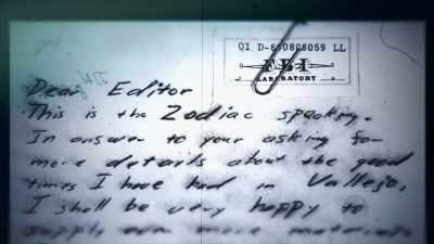 And all those letters were
written by that same person... - Myth of the Zodiac Killer