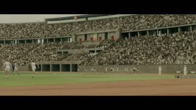 And already, three sections of runners have formed with America's don lash and the Finnish salminen and höckert ahead of the pack. - Unbroken
