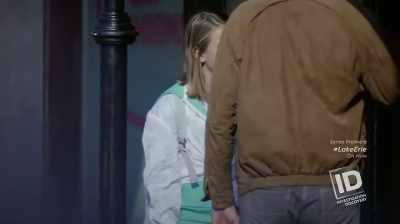 ...AND ALSO OBSERVED A MALE
STANDING WITH AMY. - The Lake Erie Murders