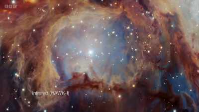 And as we look beyond visible light,
it's like pulling back a veil... - Secrets of Size: Atoms to Supergalaxies