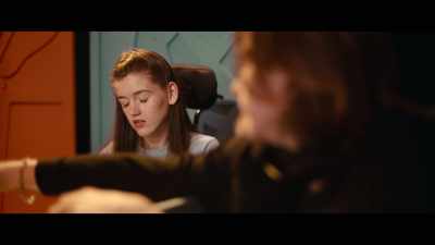 And ask you a question, you hit whatever
button is lined up with the answer. - Out of My Mind
