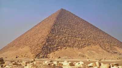 And at 229 feet tall Sneferu's monument - Ancient Engineering