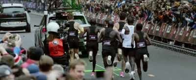 And at halfway exactly, he
was three seconds inside - Kipchoge: The Last Milestone