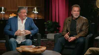 And at night,
we are animals, you know, - Arnold & Sly: Rivals, Friends, Icons