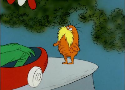 And at that very moment we heard a loud whack - The Lorax