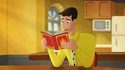And avoid placing your elbows
on the table at all times." - Curious George: Royal Monkey