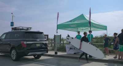 And as beach goers go by - After the Bite
