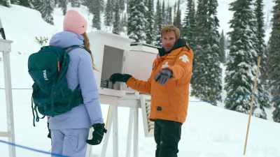 And behind me over there
on the boards, - Love in Glacier National: A National Park Romance