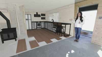 And behind the fireplace
over there on that wall, - Fixer Upper: Behind the Design
