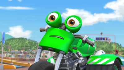 - And being on the highest point
in Wheelford was... - Ricky Zoom