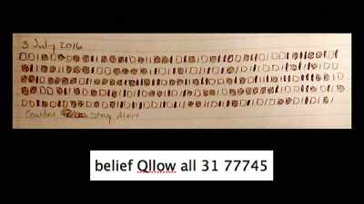 And below is the binary
translation belief as the word - Truth Hunter