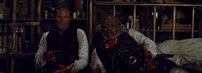 And that bushwhackin' nut shooter in the basement - The Hateful Eight