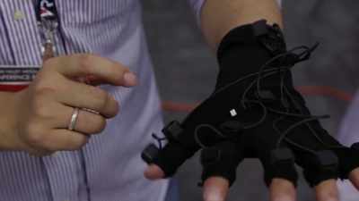And by using multiple sensors
like this, - The Power of Glove