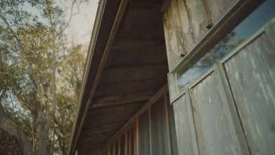 And you can leave the whole
space open in a rainstorm, - The Cabin Chronicles