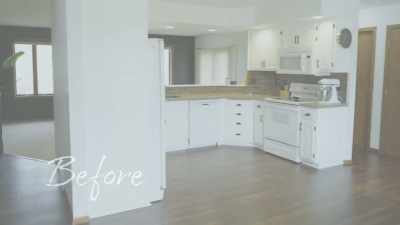 and we closed off the door
that was over there - Down Home Fab