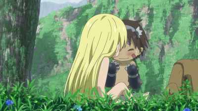 And your clothes were all covered with vomit and stuff. - Made in Abyss: Journey's Dawn