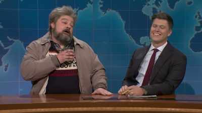 ‫And he comes back, and
‫oh, hey, like which bathroom - SNL50: The Anniversary Special