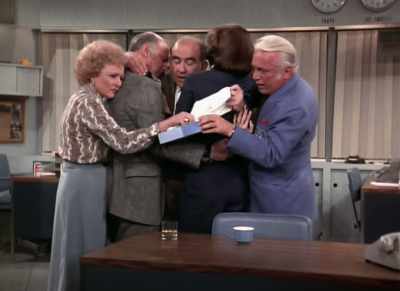 And her coming to the office
for the first time - Being Mary Tyler Moore