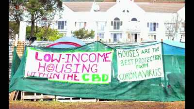 AND COMMUNITIES STILL RANSACKED
BY H.I.V. AND AIDS. - One World: Together at Home