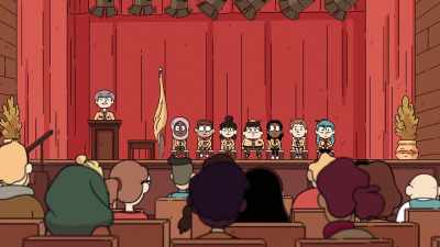 And that concludes
this year's badge ceremony. - Hilda