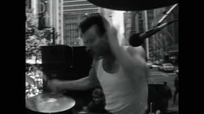 And you could see foot start--
"OK, play one more. It's OK." - Midnight Oil: The Hardest Line