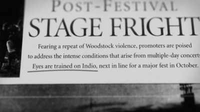 And you couldn't ask
for a more stark - Woodstock 99: Peace Love and Rage
