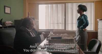 And you did not somersault?
You didn't somersault like a monkey? - Swallow