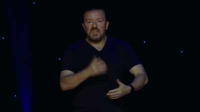 And she does a blog, 
and they're talking to each other, - Ricky Gervais: Humanity