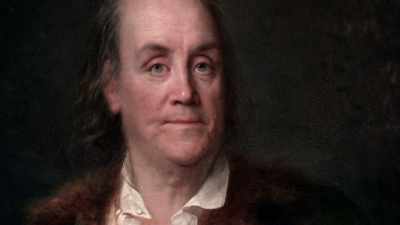 And he doesn't, for a moment,
in public, drop that mask. - Benjamin Franklin