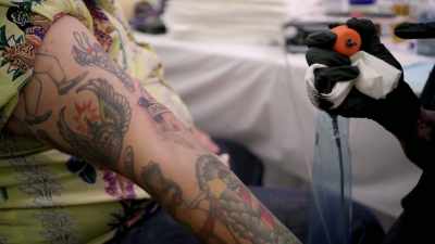 And... and don't let me interrupt,
this beautiful tattoo. - The World According to Jeff Goldblum