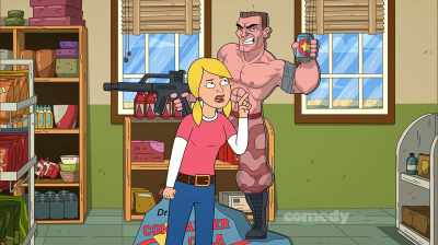 And don't stand there grinning
like you had nothing to do with it. - Corner Gas Animated