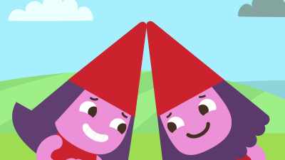 ...and end by touching our hats. - Sago Mini Friends