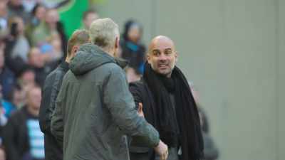 And it ends with a handshake
between Messrs Guardiola and Wenger. - All or Nothing: Manchester City