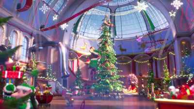 - And enjoy a not-so-silent - Illumination Presents: Minions Holiday Special