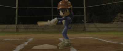 And exactly who you want
at the plate - Sonic the Hedgehog