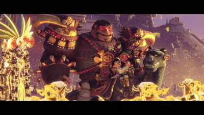 And finally, a Mighty Eagle. - Maya and the Three