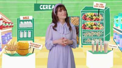 And finally, we learned - What Am I Eating? With Zooey Deschanel