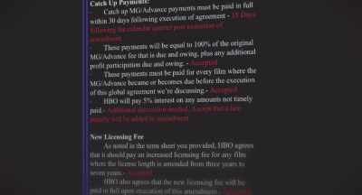 And we finally think
we're coming to agreement now - Bad Actor: A Hollywood Ponzi Scheme