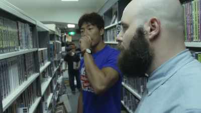 And, my first watching pro
wrestling for the rent video. - The Wrestlers